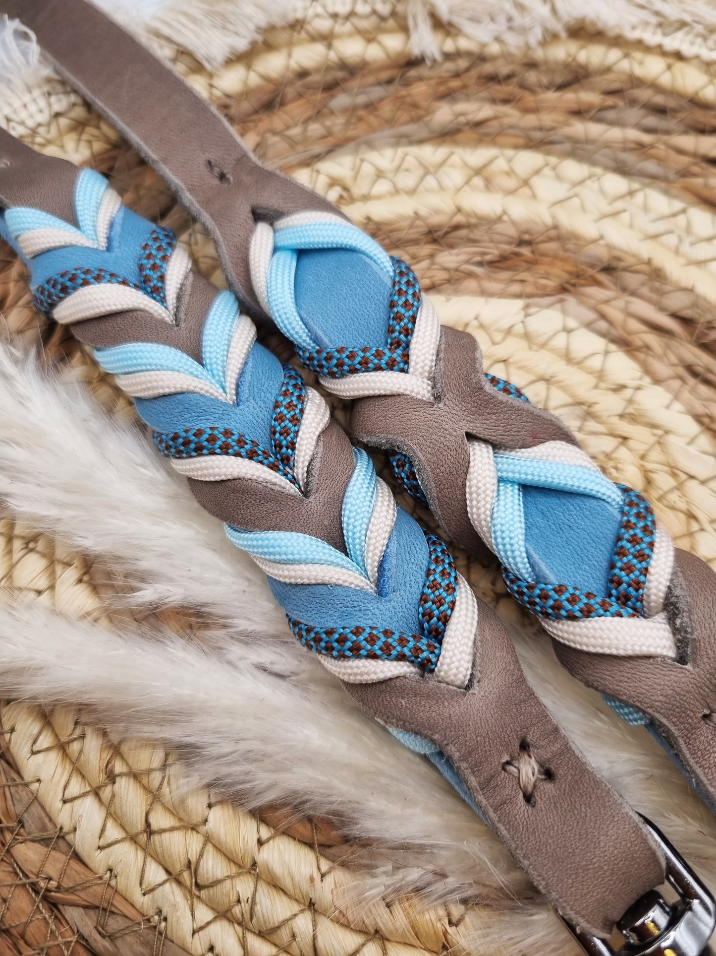 Design Your own - Hundeleine aus Fettleder, mit Paracord