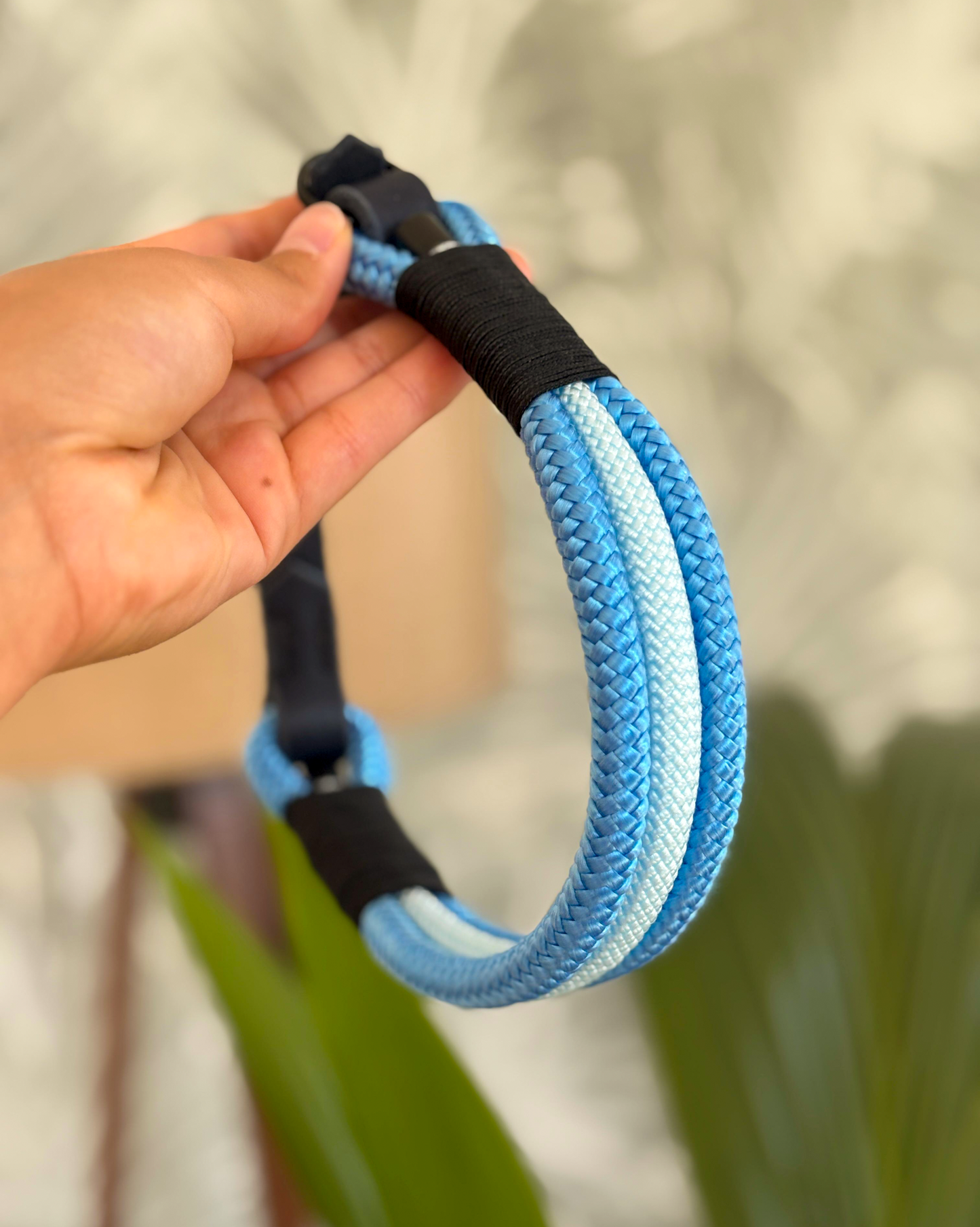 Hundehalsband aus Tau – Skye & Pastellblau