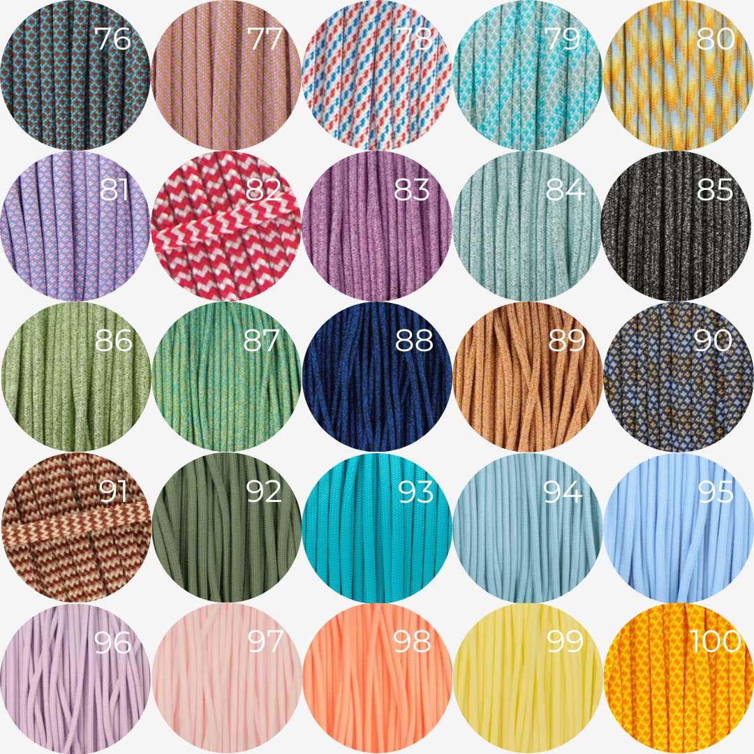 DIY Hundehalsband aus Fettleder, mit Paracord in verschiedenen Farben