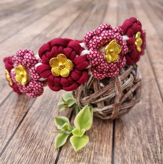 DIY Paracord Hundehalsband "Flower"