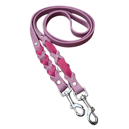 Design Your own - Hundeleine aus Fettleder, geflochten