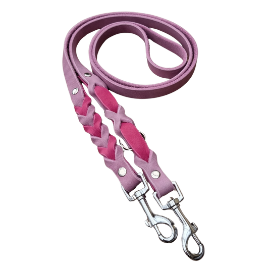 Design Your own - Hundeleine aus Fettleder, geflochten