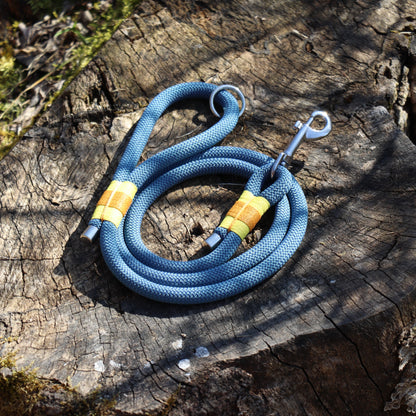 Hundeleine / Cityleine aus Tau, blau, 1.15m