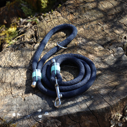 Hundeleine / Cityleine aus Tau, dunkelblau, 1.20m