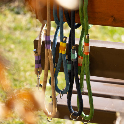 Hundeleine / Cityleine aus Tau, dunkelblau, 1.20m