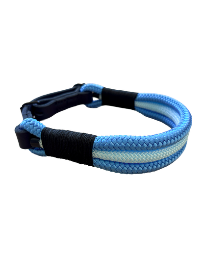 Hundehalsband aus Tau – Skye & Pastellblau