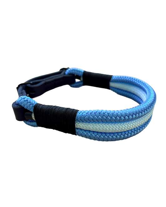 Hundehalsband aus Tau – Skye & Pastellblau