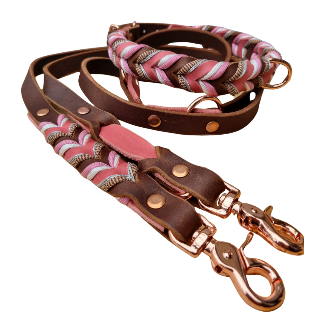 Surprise Set - Fettleder, Hundeleine und Hundehalsband in einem